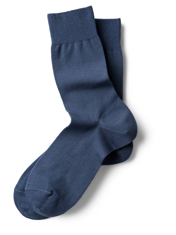 Forretningslysstrømper i dueblå: passer til jeans for engroshandel hos BLACKSOCKS