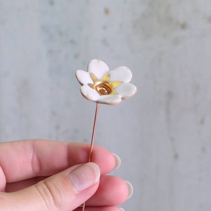 Habulous – wholesale Artificial flowers – Gold Detailed Ceramic Flowers 3 Styles