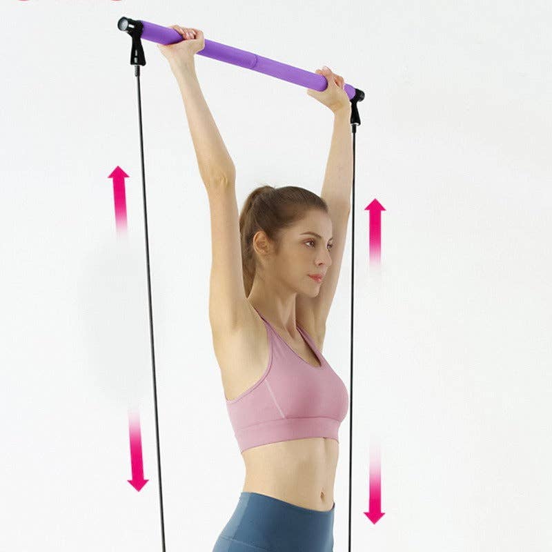 VIGOR - Wholesale Yoga Strap/Band - Indoor Exercise Portable Multi functional Yoga Stick Pilates25