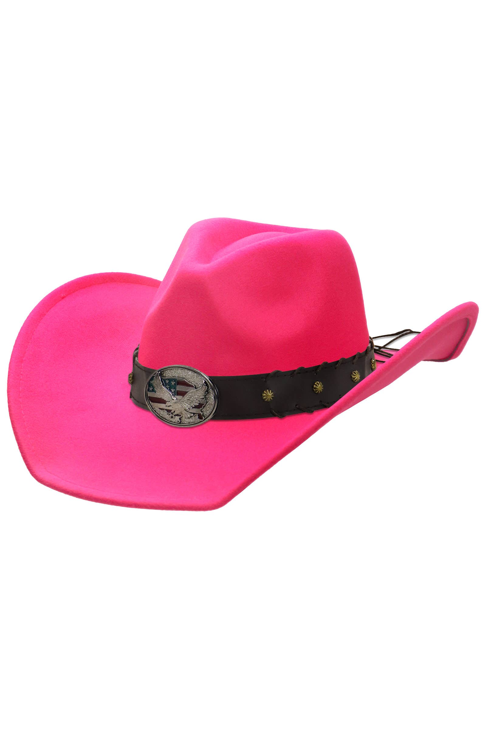 Cap Zone – wholesale Cowboy hat – Unisex – American Eagle Studded Belt Felt Cowboy Hat8