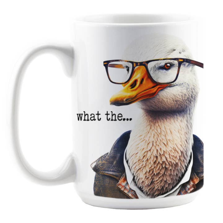 'SHOW' ANIMALS: What the… / anthropomorphic duck mug for wholesale by Love Letters