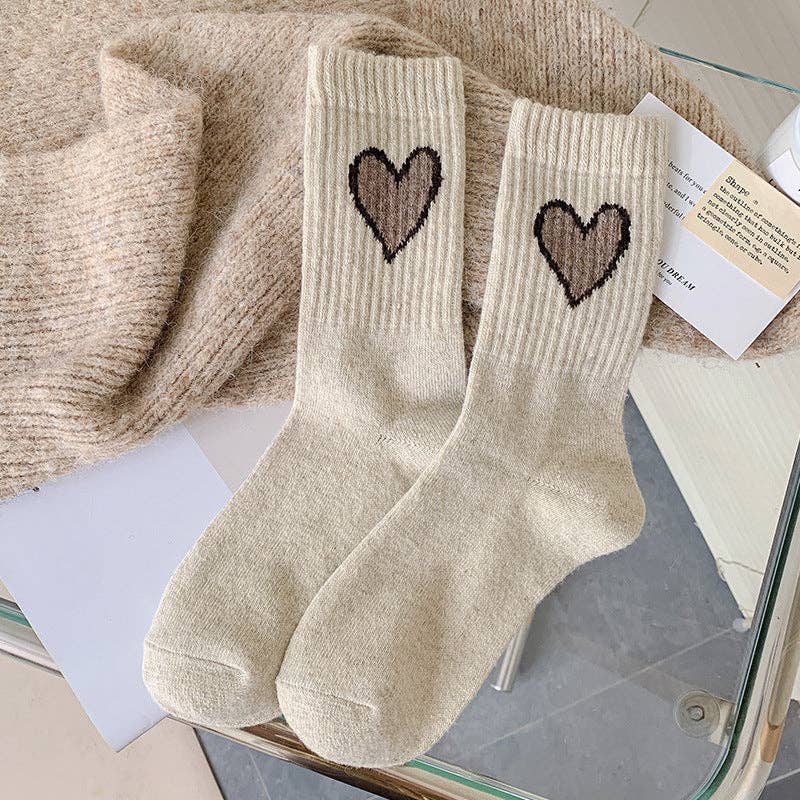 Gohobi （We cover U.S. import duties） - Wholesale Socks - Women's - Gohobi Wool Heart Socks3