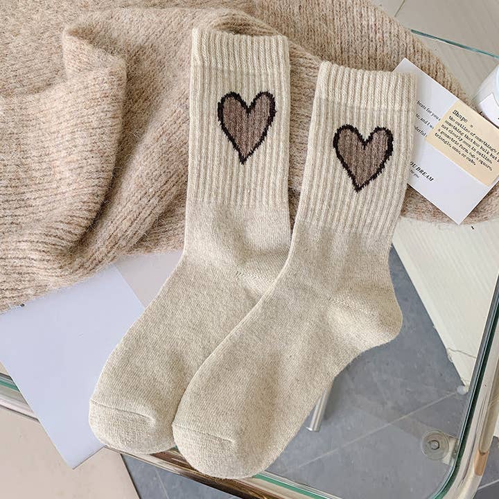 Gohobi (We cover U.S. import duties) - Wholesale Socks - Women's - Gohobi Wool Heart Socks3