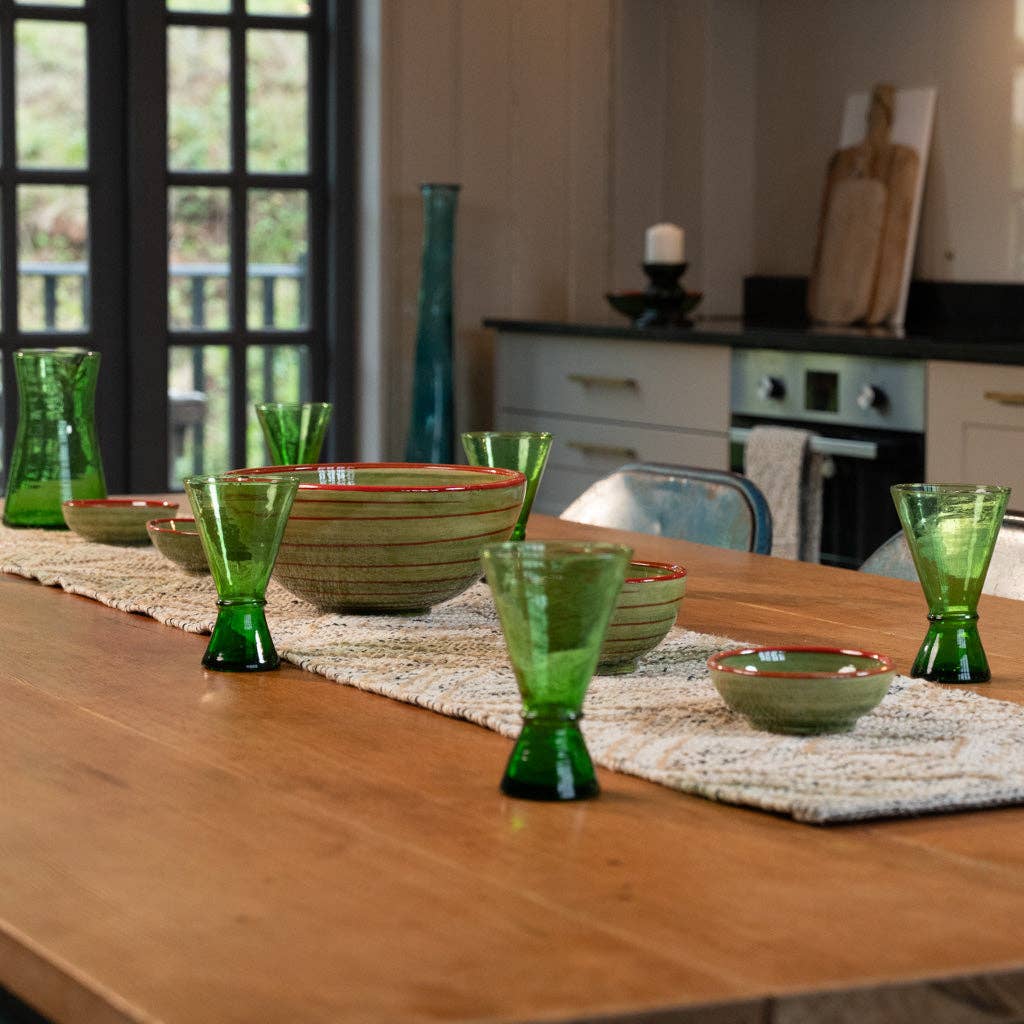 Jarapa – wholesale Wine glass – Moroccan Handmade Recycled Glass Martini 250ml4