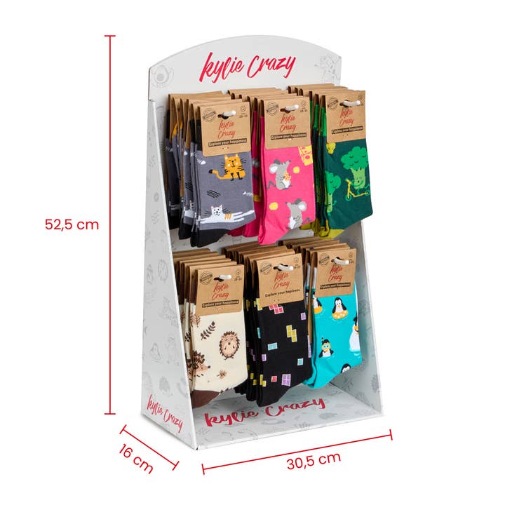 KYLIE CRAZY - Vente Chaussettes – enfant - Chaussettes amusantes pour garçons - lot de 72 paires avec boîte cadeau2