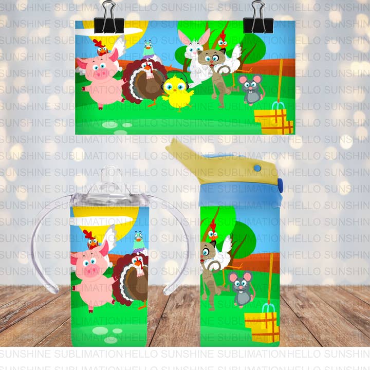 Farm Kid's Tumbler/Sippy Cup for wholesale by Hello Sunshine Boutique