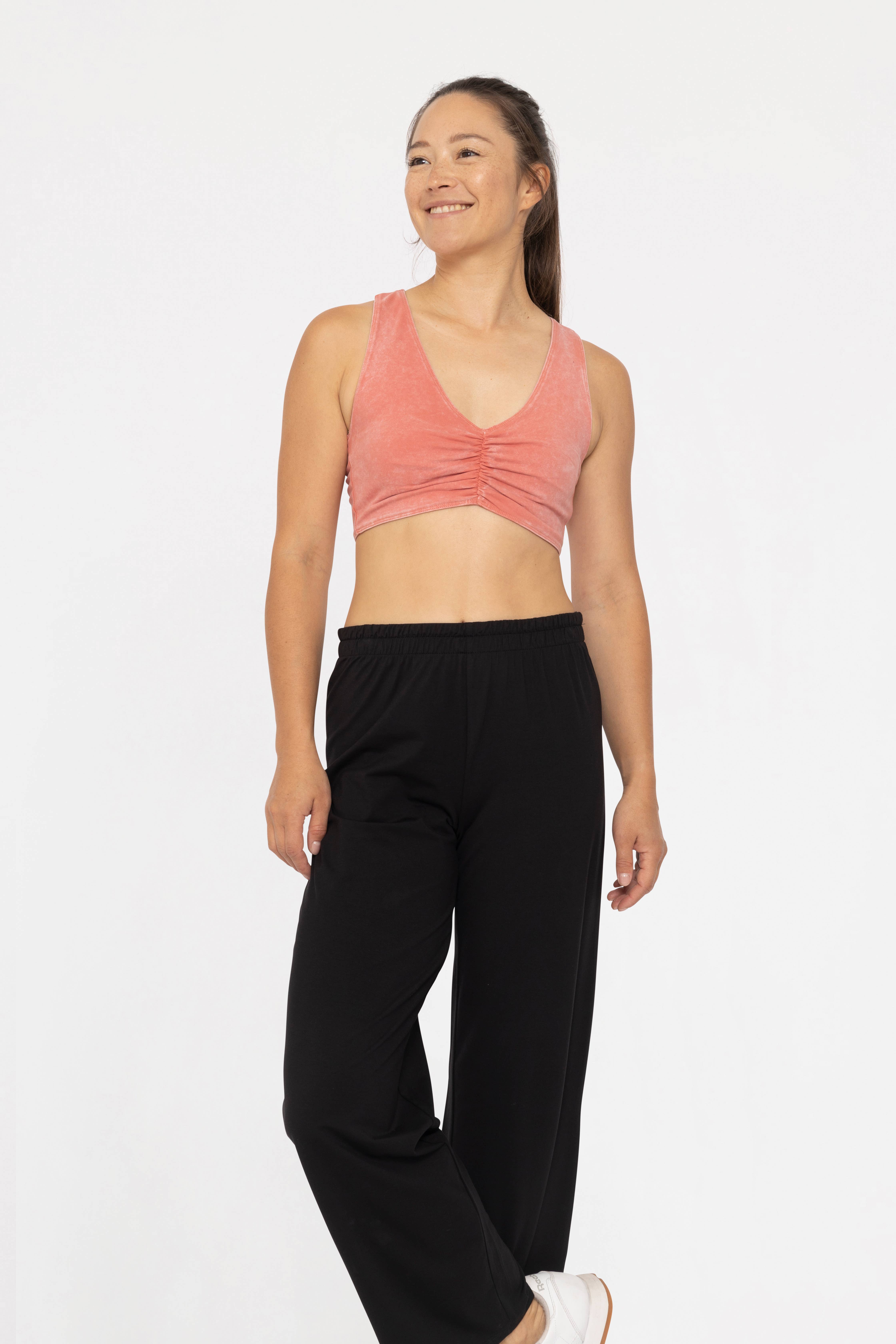 Mono B - Vendita all'ingrosso Reggiseno sportivo - Donna - Reggiseno a schiena scoperta in misto cotone con lavaggio minerale8