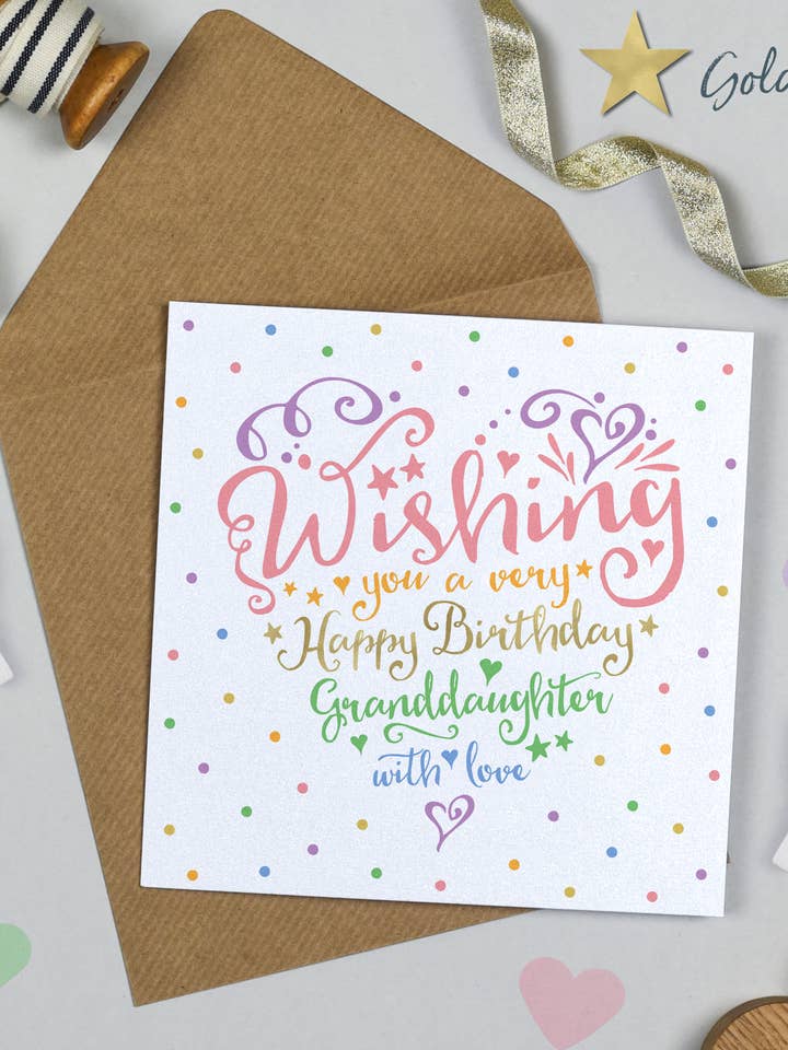 Heart and Soul Rainbow Granddaughter for wholesale by Michelle Fiedler Design