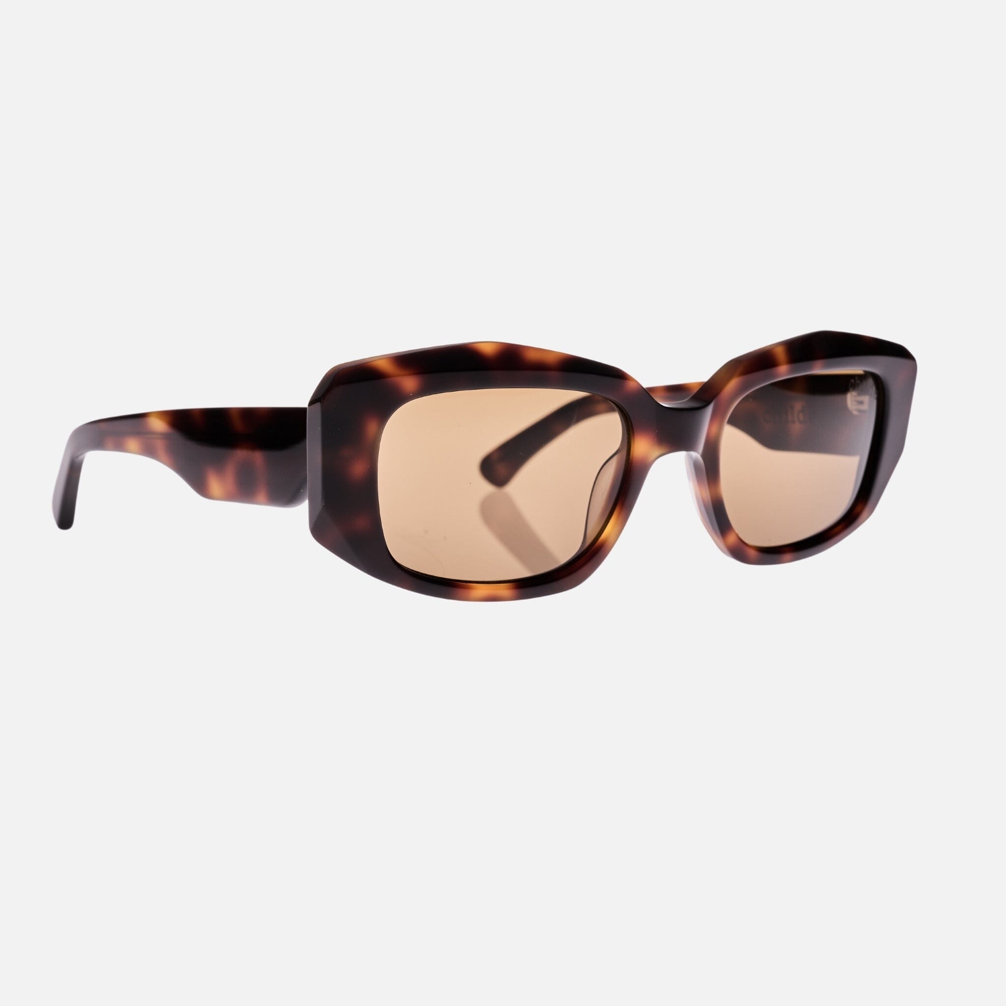 Childe Eco Eyewear - Wholesale Sunglasses - Women's - VIVIFY Gloss Autumn Tort | Amber Bio Lens5