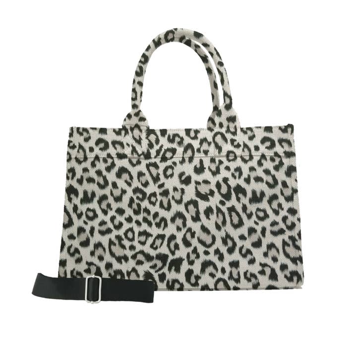 Leopard Midi East West Crossbody Bag for wholesale by Quilted Koala