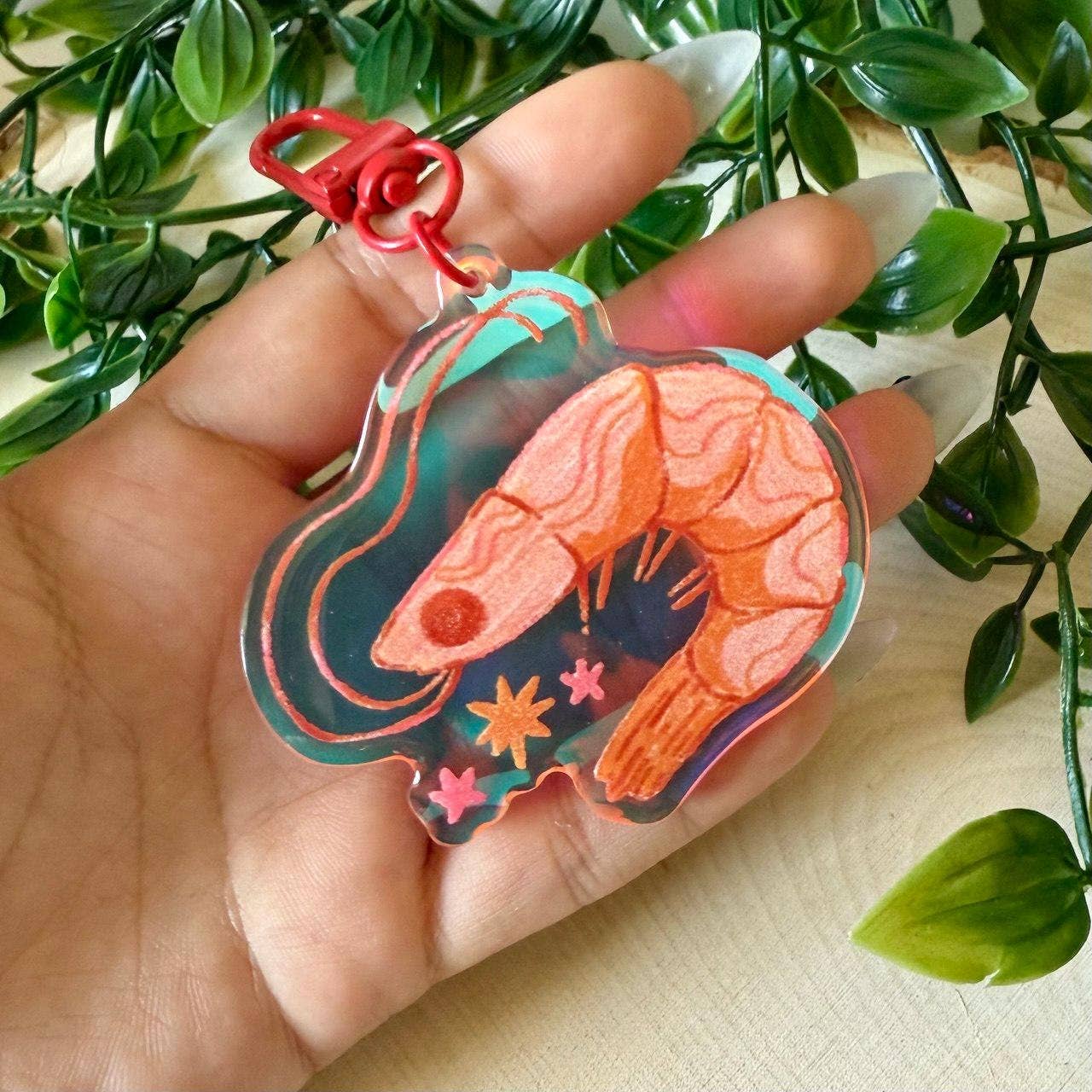 Mal.inky - Wholesale Keychain - Unisex - Shrimp Acrylic Keychain2