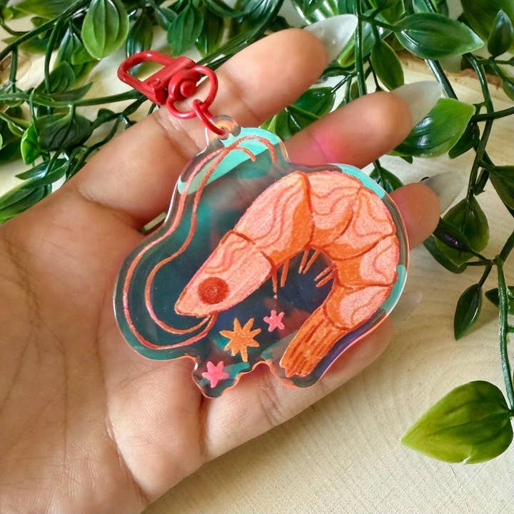 Mal.inky - Wholesale Keychain - Unisex - Shrimp Acrylic Keychain2