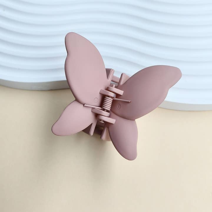 ACCITY - Wholesale Hair Clip - Women's - Matte Butterfly Hair Claw Clip – Strong & Stylish_CWAHA008746