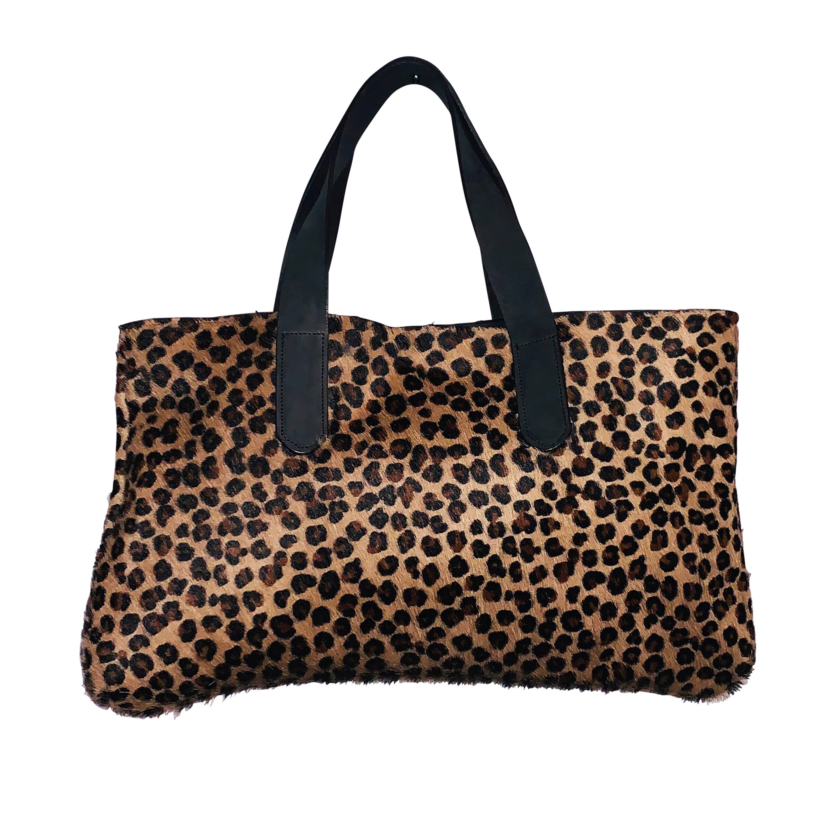 Chloe & Lex - Wholesale Tote Bag - Women's - High-Quality Leopard Print Cowhide Leather Handbag for Women1