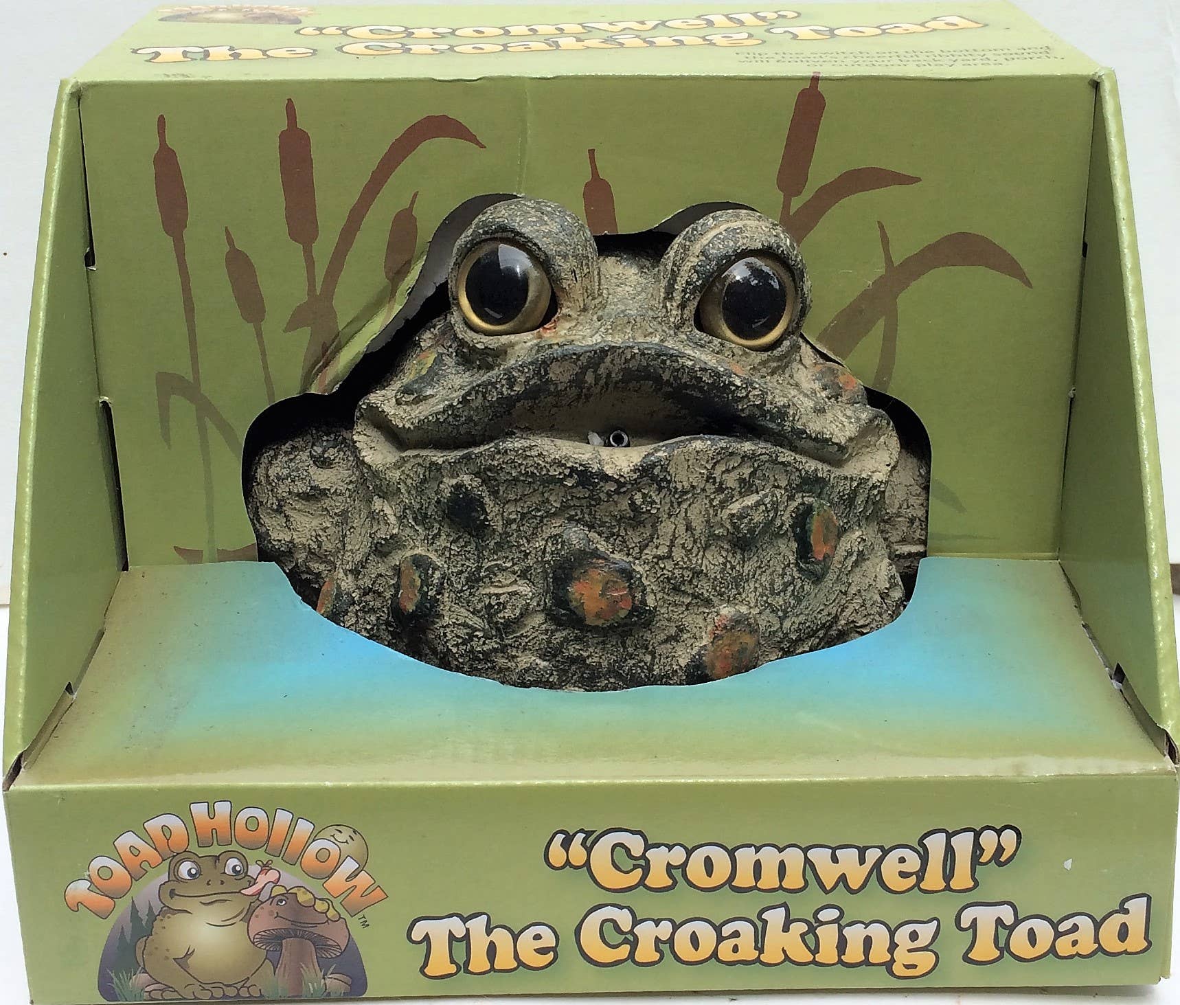 GSI Homestyles - Vendita all'ingrosso Statuette decorative - Toad Hollow™ "Cromwell" Sensore di Movimento Grn/Brn 6 pz2