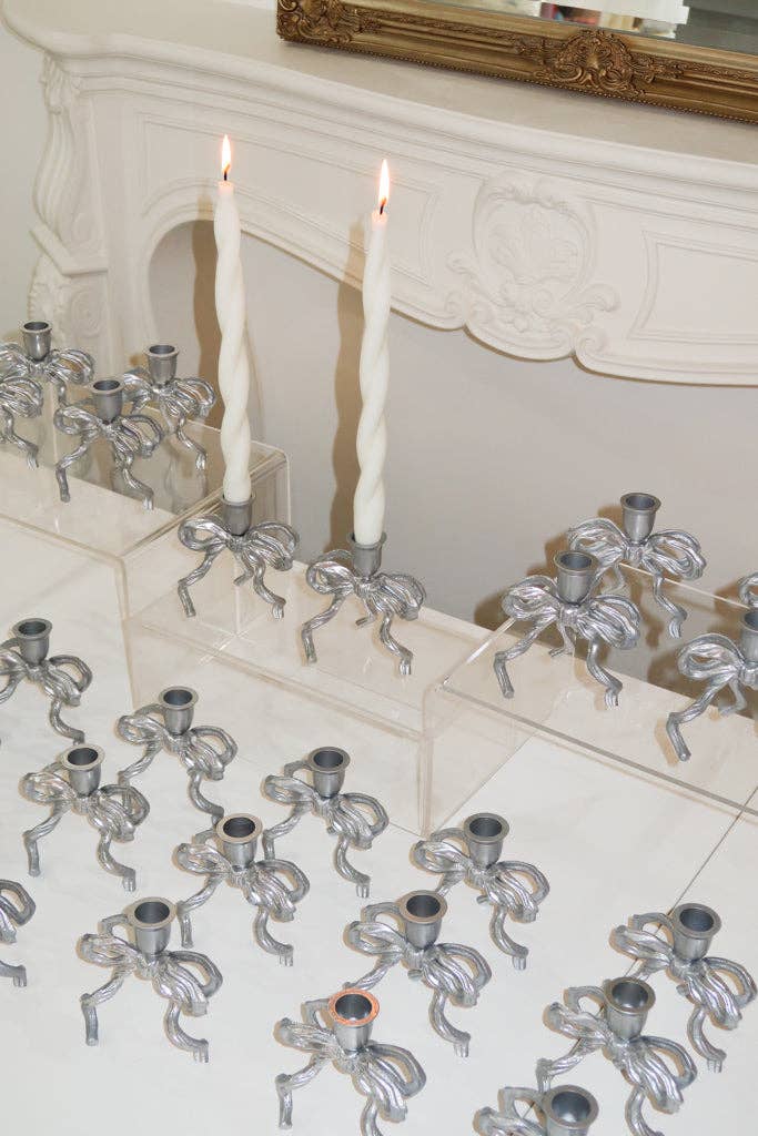 Love Ally - Vendita all'ingrosso Portacandele - Portacandele ad Arco in Ottone Rivestito in Argento0