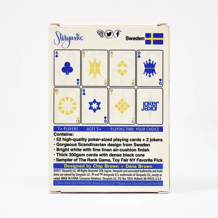 Storyastic - Wholesale Playing Cards - DEK of Cards: lagom (Sweden) Impeccable Scandinavian Design8
