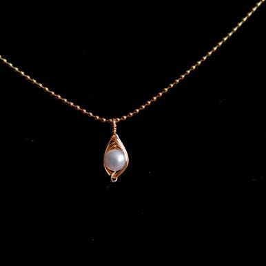 L'Œil Du Diable - Collier Pendentif Perles Rondes pour la vente par Pompon La Tulipe