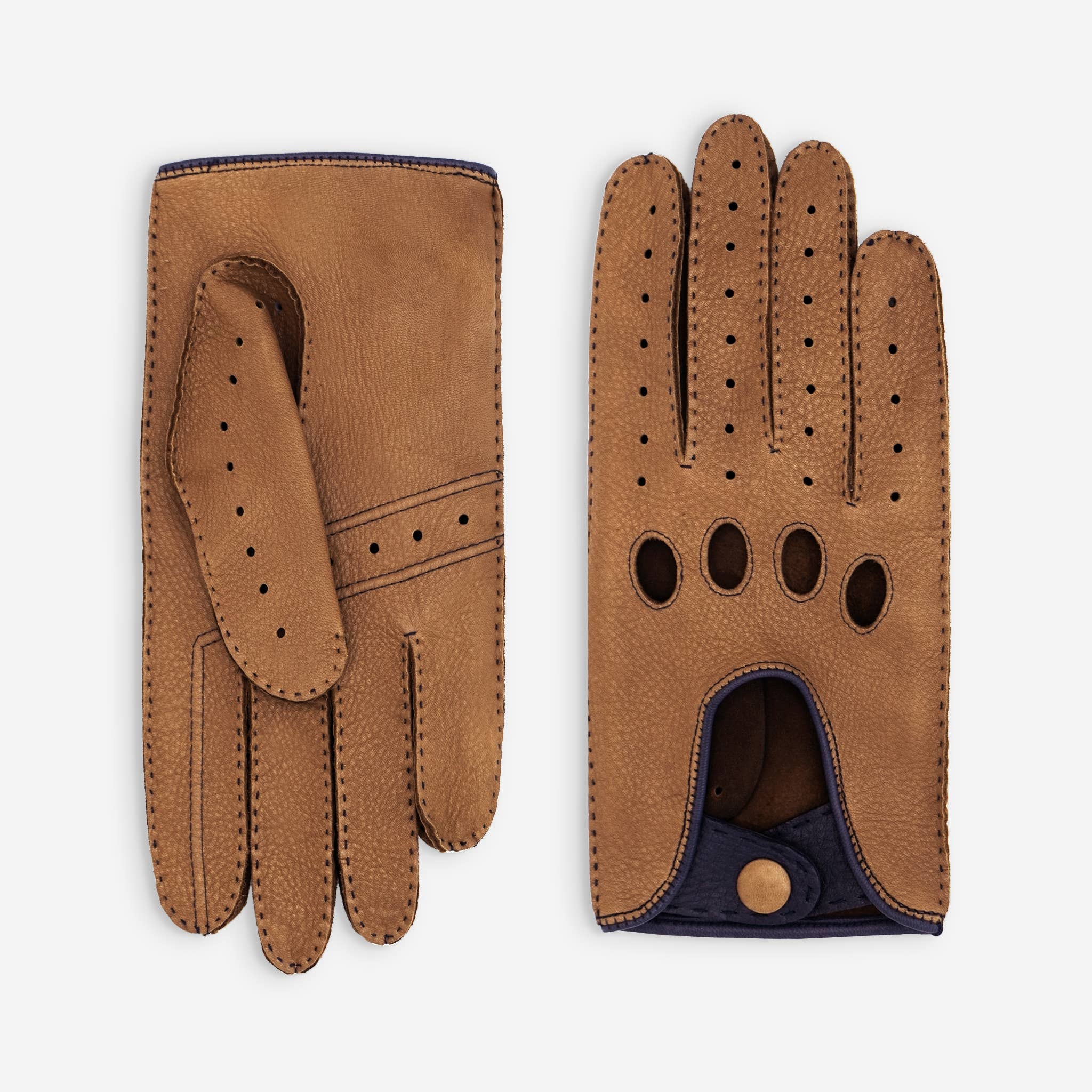 Glove Story - Venta al por mayor Guantes - Unisex - Guantes de conducción de piel de ciervo sin forro - 22115NF5