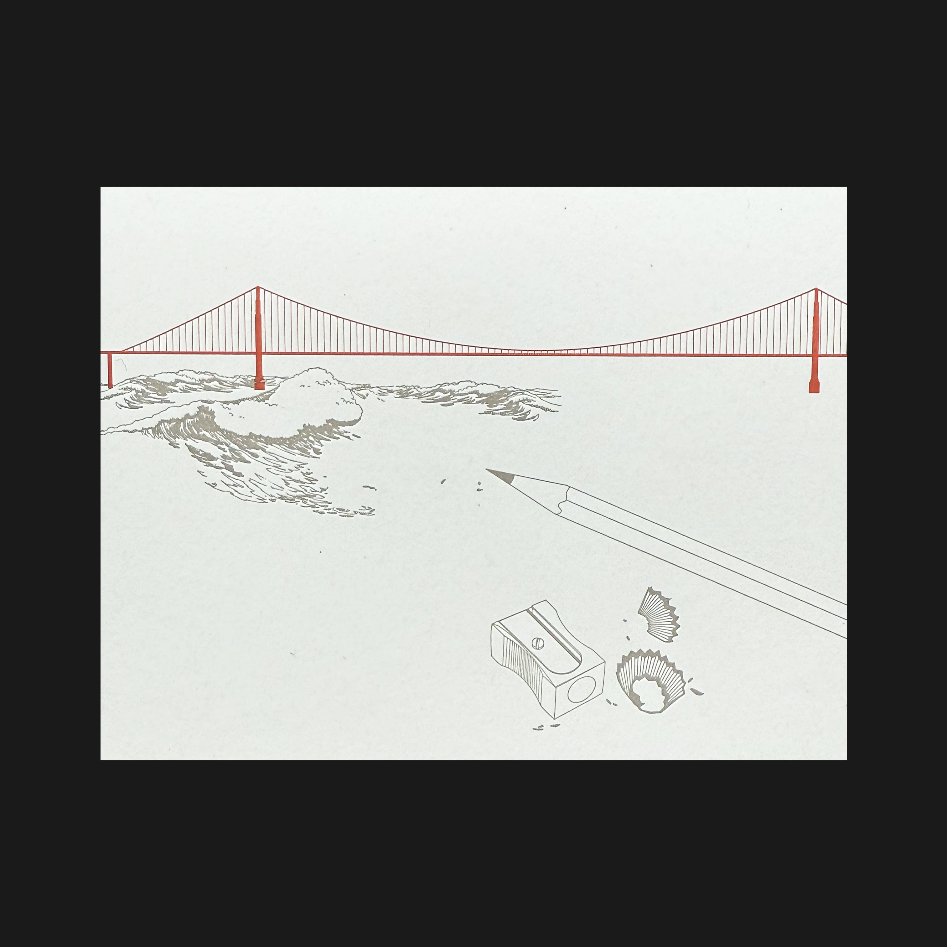 Pancake & Franks - Wholesale Everyday Greeting Card - Golden Gate Bridge — N° 2470