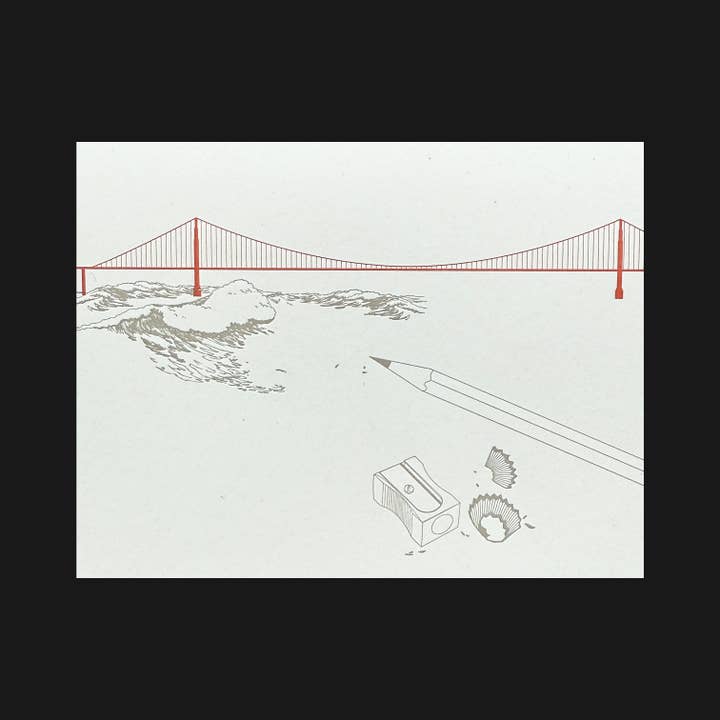Pancake & Franks - Wholesale Everyday Greeting Card - Golden Gate Bridge — N° 247