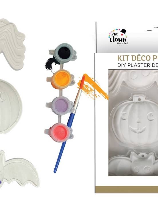 Kit Fai da Te Decorazione in Gesso Halloween - Da Appendere - Set di 3 per la vendita all'ingrosso da parte di P'tit Clown