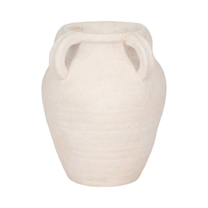 Sagebrook Home - Wholesale Vase - White 10 in. Modern Pottery Amphora Multi-Handle Jug