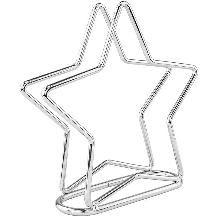 Southern Homewares Star Napkin Holder Rustic Chrome Finish for wholesale by Fairly Odd Brands