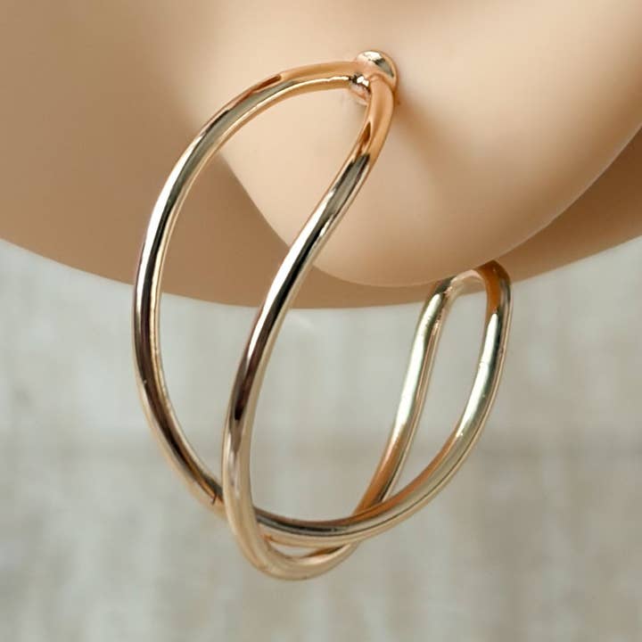 Baby Double Helix Hoops for wholesale by Agaveh girl