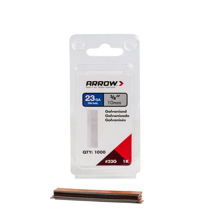 Arrow 3/8" Pin Nails, 1000ct for wholesale by Arrow Tool Group