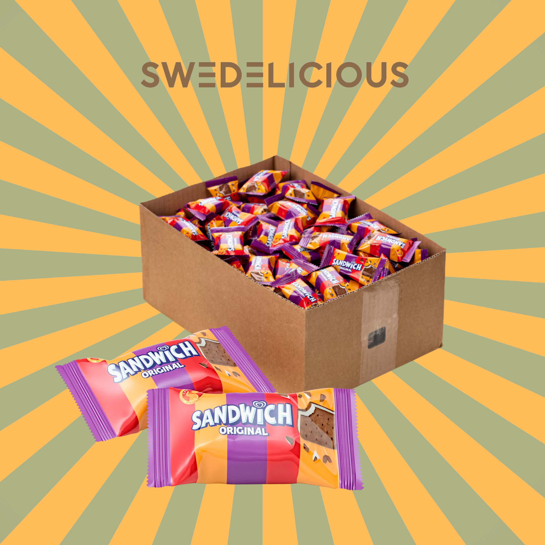 Swedelicious - Swedish Candy - Wholesale Gummy - Zweedse Snoepjes - Sandwich - Mix & Match - 'Ice Cream' Snoep0