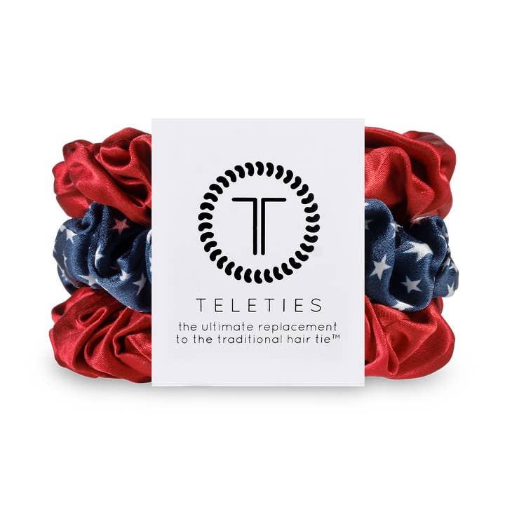 Silk Hair Scrunchie | Large | Independence Bae for wholesale by TELETIES