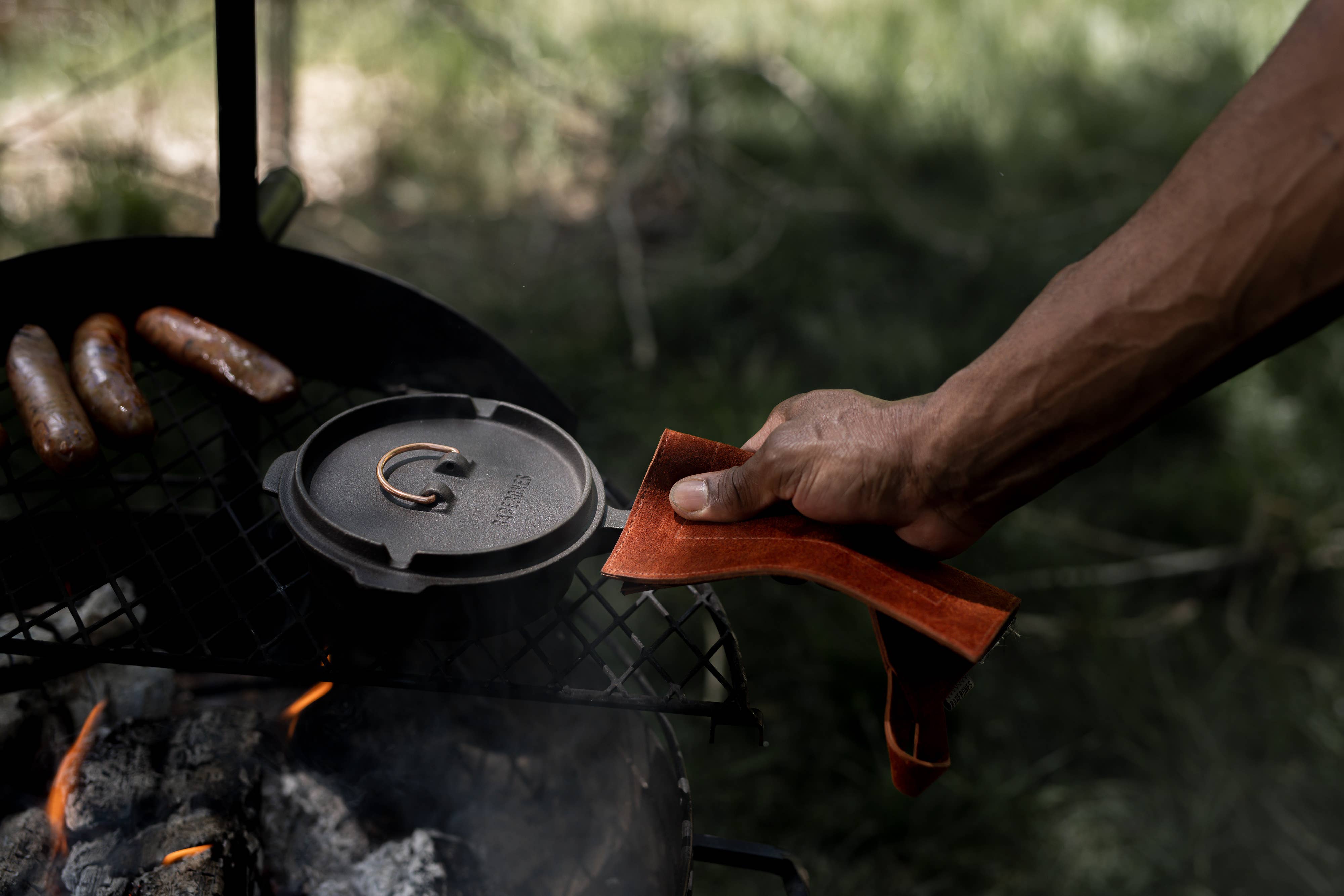 Barebones - Wholesale Oven Mitt/Pot Holder - Suede Leather Hot Pads4