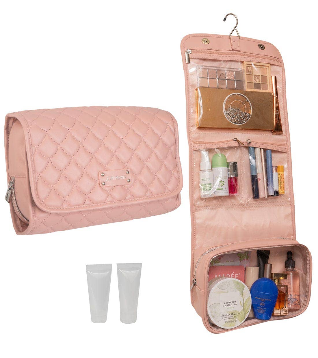 Magid - Wholesale Toiletry bag – women's - Joan & David The Teardrop Quilted Roll Hanging Toiletry Bag