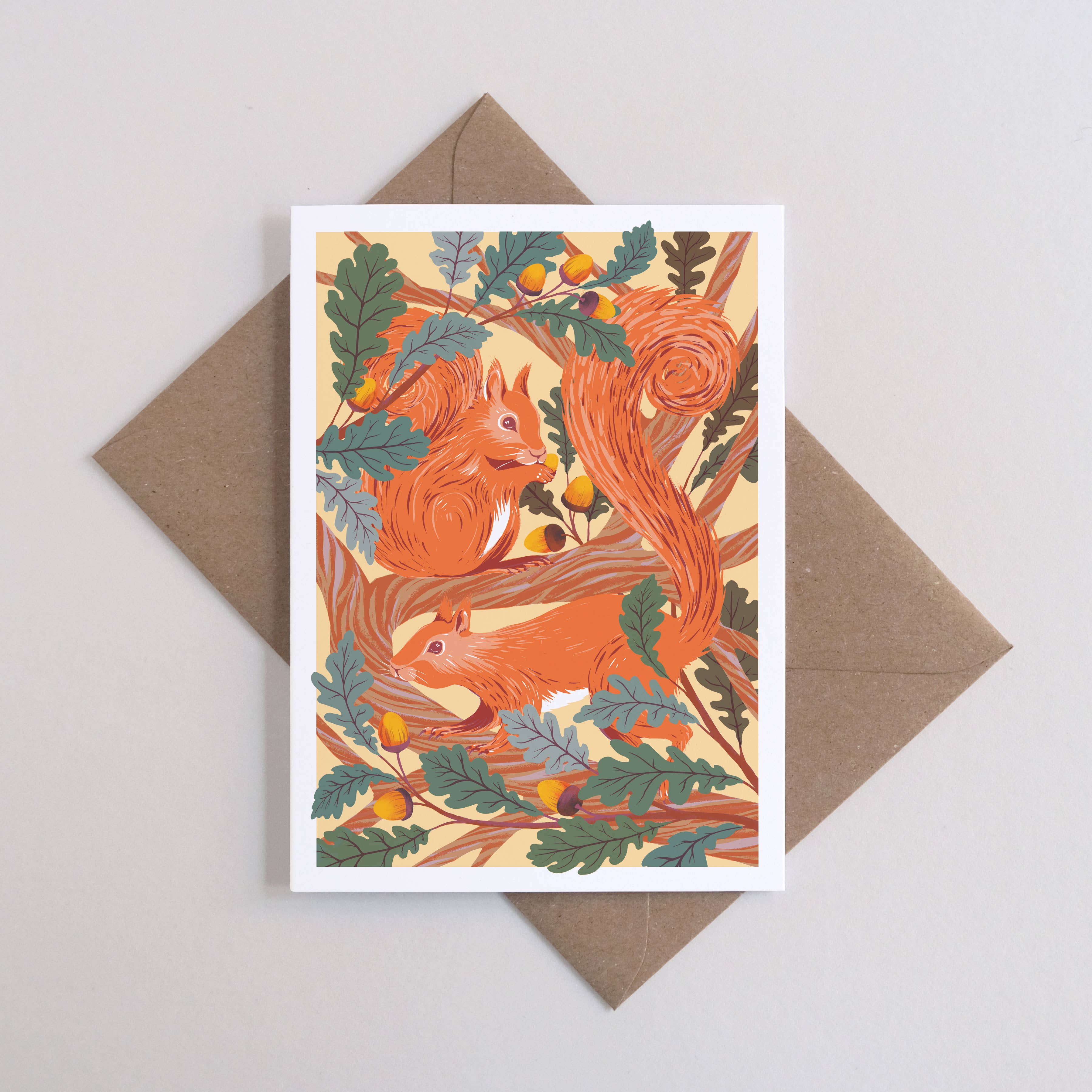 Printer Johnson Ltd – wholesale Everyday greeting card – Red Squirrels | Everyday greetings card | Wildlife, nature0