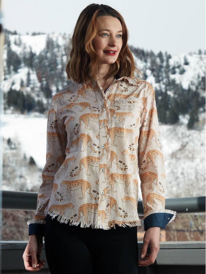 Leopardos Túnica Cape Cod por atacado de Dizzy-Lizzie