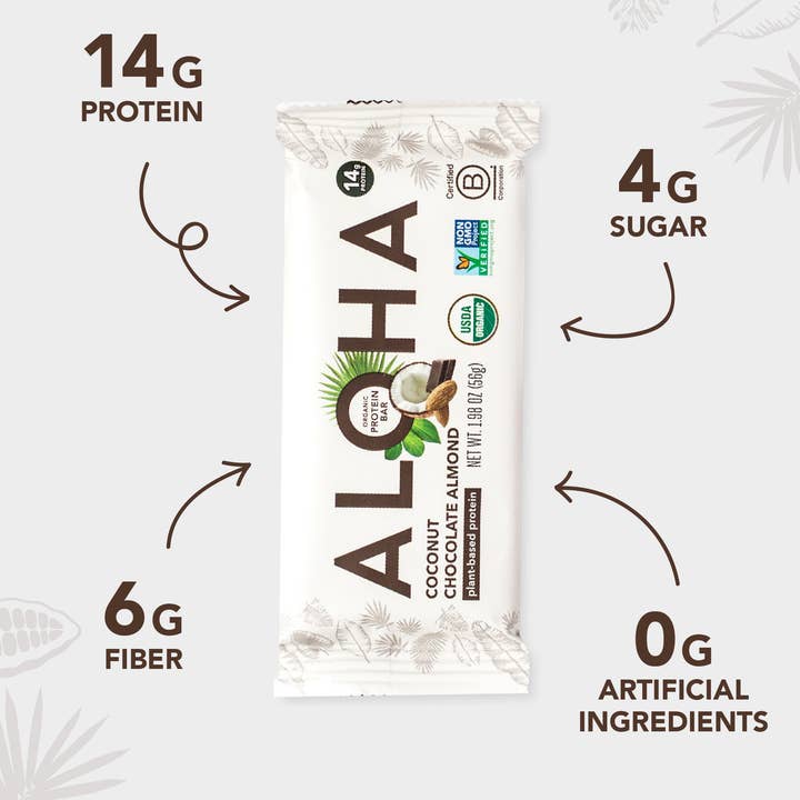 Aloha - Wholesale Snack Bar - Coconut Chocolate Almond Protein Bar3