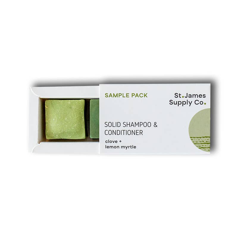 St. James Supply Co. - Wholesale Shampoo Puck/Solid Shampoo - Sample Pack- Myrtle