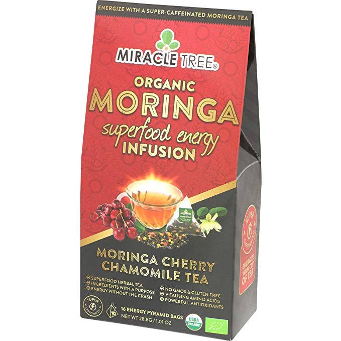 Miracle Tree - Wholesale Health/Detox Tea - Moringa Energy Tea: Cherry Chamomile1