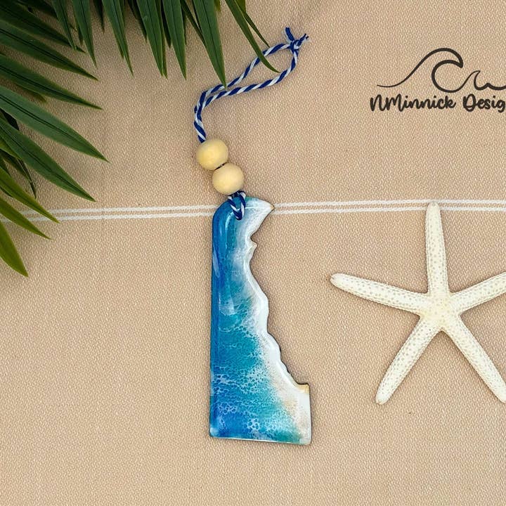NMinnick Designs - Wholesale Ornament - Delaware Beach Ornament4