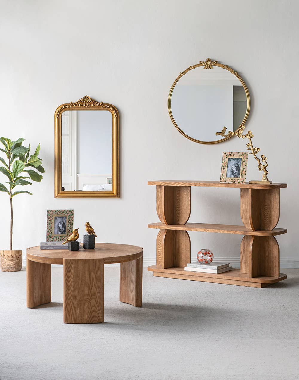 A&B Home Group Inc. - Wholesale Wall Mirror - 23.5x37.5" Arched Wall Mirror w/ Ornate Gold Crest Design4