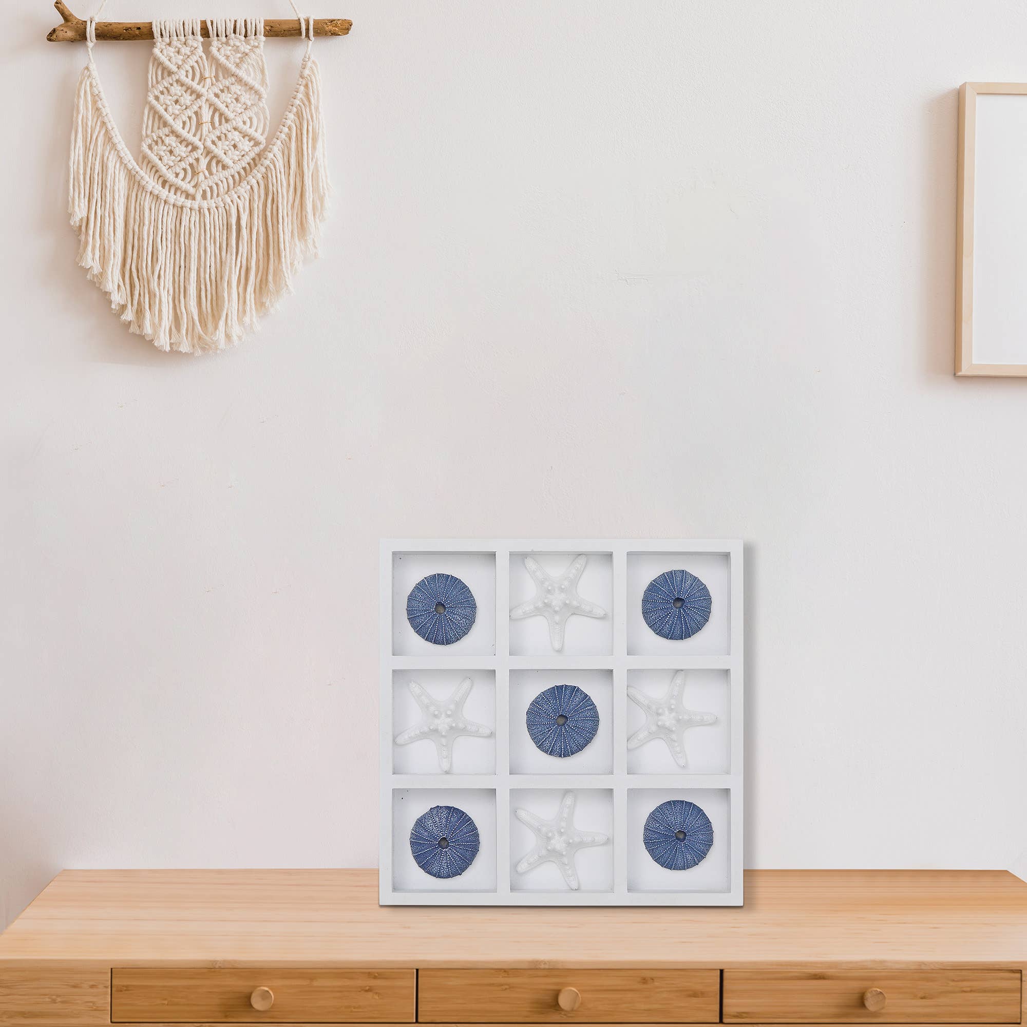 Multi Polyresin Seashore Tic Tac Toe Wood Board for wholesale on Faire1