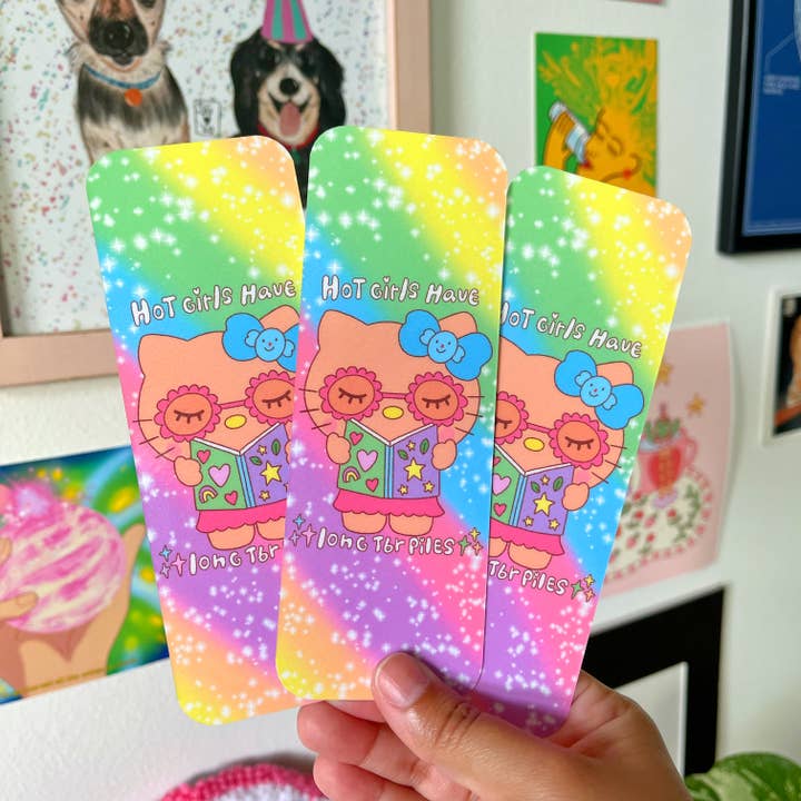 Sofi Arte Studio - Wholesale Bookmark - Hot Girls Have Long TBR Piles Bookmark