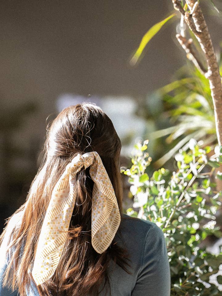 MARIGOLD WHISPER - BANDANA for wholesale by A RIVER