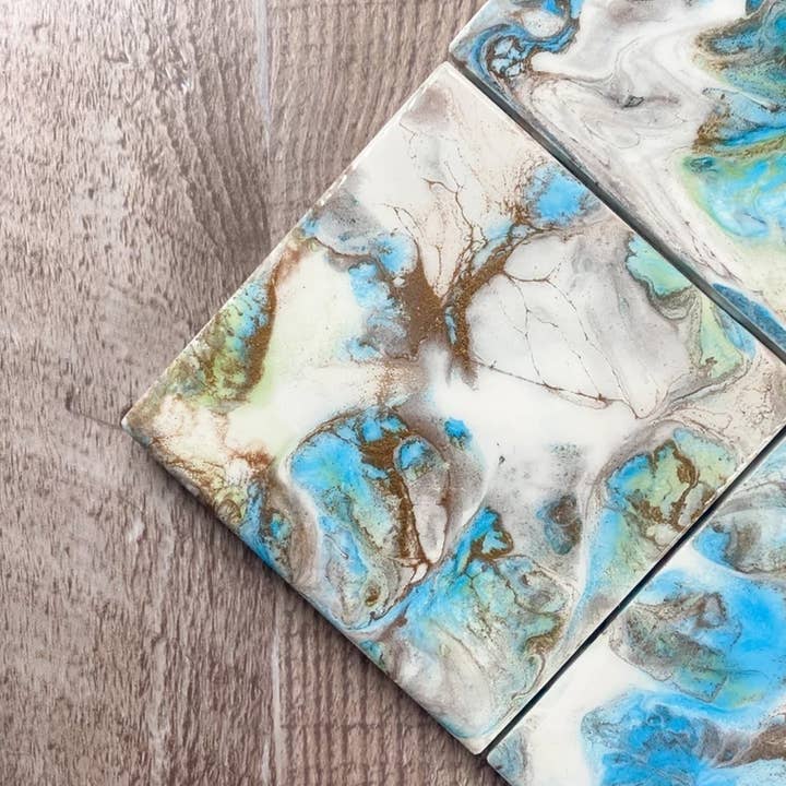 Coastal Coasters - Wholesale Coasters - Hamptons Style | Handmade Drink Coaster Set3