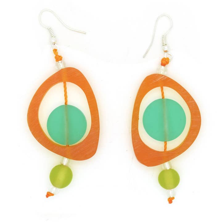 Nusantara Inc. - Wholesale Dangle Earrings - Diwali Resin Earrings-0280314