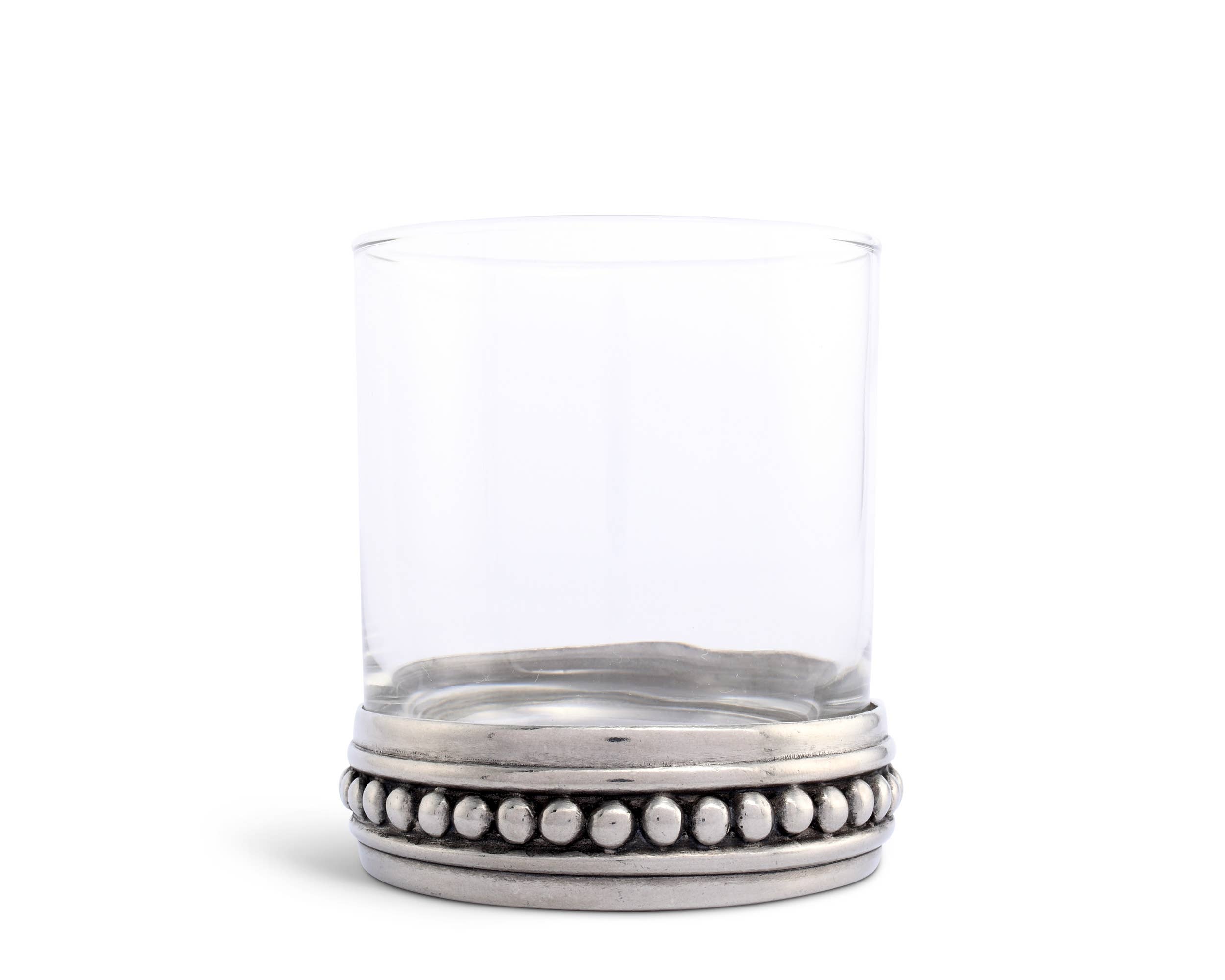 Vagabond House - Wholesale Cocktail/Liquor Glass - Medici Beading Double Old Fashion Bar Glass4