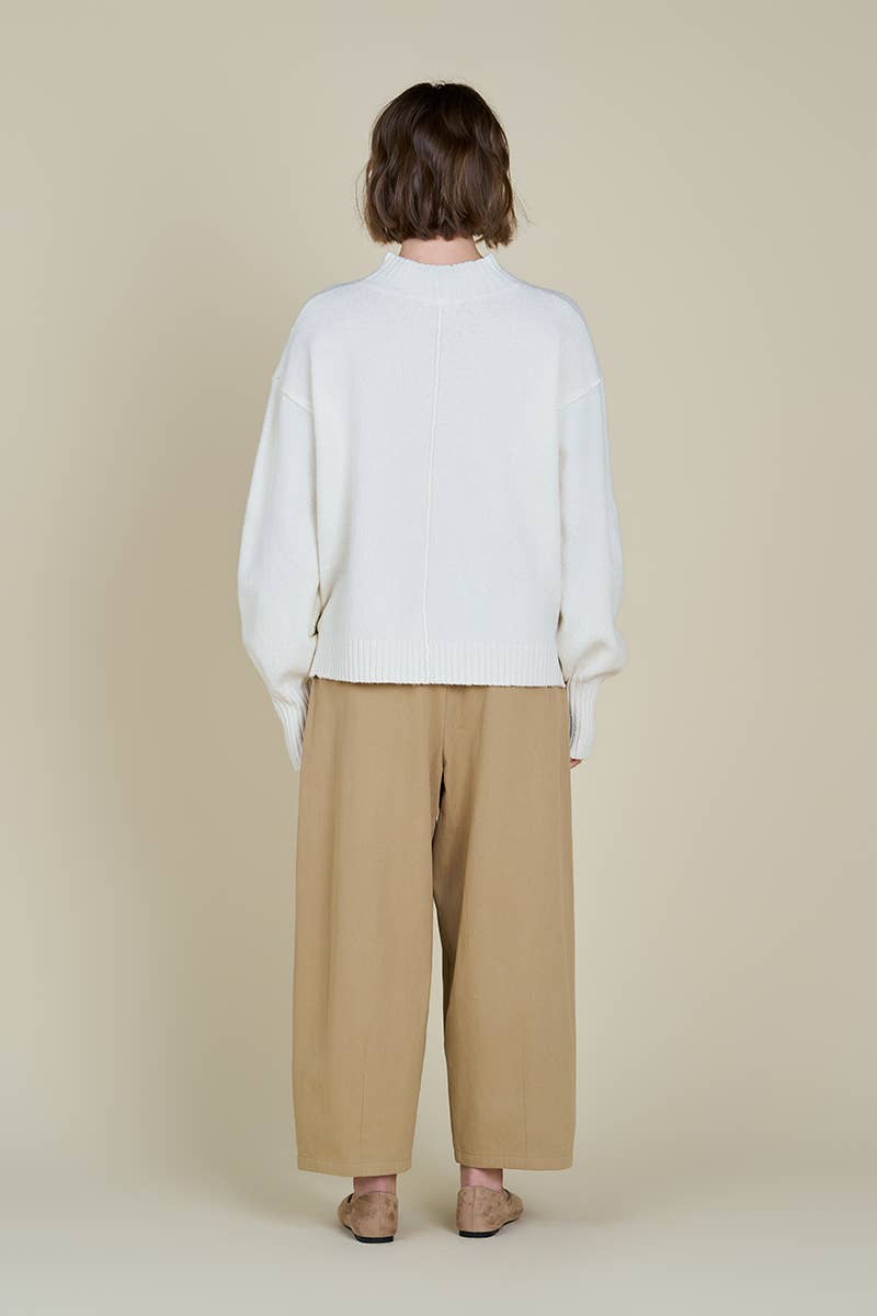 Grade & Gather - Vente Pull en maille – femme - 41804 - PULL À COL ROULÉ CÔTELÉ4