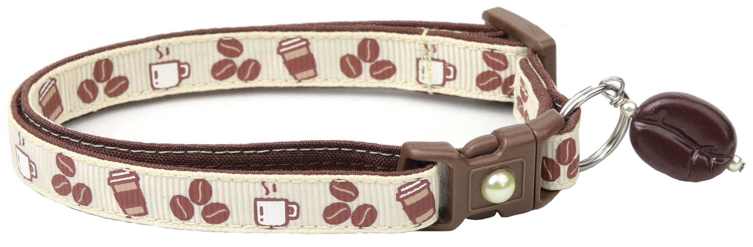 From Pugs to Persians Pet Accessories, LLC - Wholesale Pet Collar - Cat - Coffee Beans Breakaway Cat Collar15