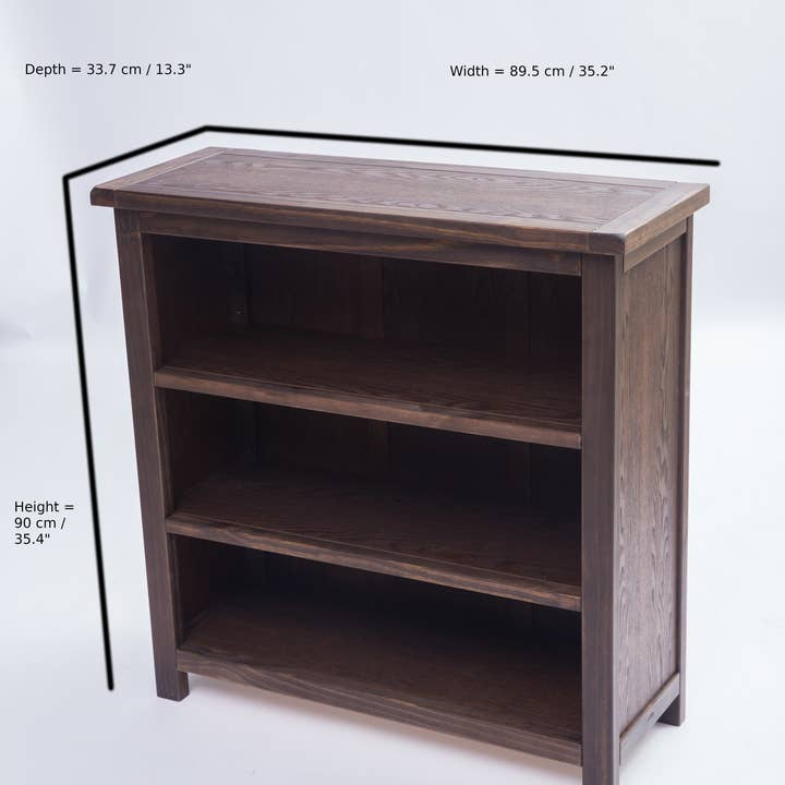 Greener Valley Trading - Wholesale Bookcase - Arise-Sun Solid Wood Low Bookshelf19